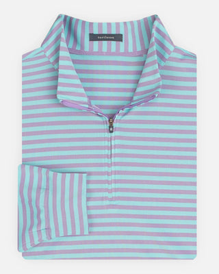 Mark Stripe Oxford Quarter-Zip Pullover