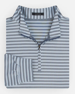 Mark Stripe Oxford Quarter-Zip Pullover