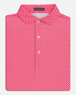 Brew Performance Men's Polo  - Turtleson -Rouge Red/Pale Pink Brew