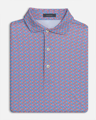 Shelby Performance Men's Polo - Luxe Blue/Pale Pink - Turtleson