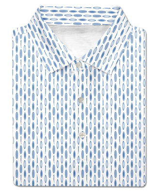 Kelly Performance men's Polo Marine/Luxe Blue - Turtleson