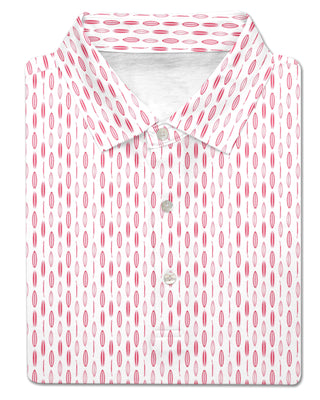 Kelly Performance men's Polo Pale Pink/Rouge Red - Turtleson