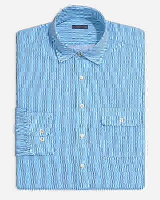Collin Polka Dot Sport Shirt - Luxe Blue -Turtleson