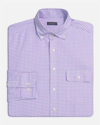Eric Oxford Gingham Men's Sportshirt - Turtleson -Lavender