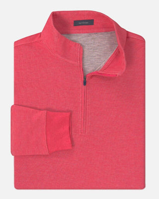 Wallace Quarter-Zip Men's Pullover - Rouge Red - Turtleson
