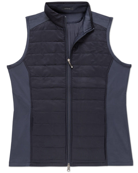 Women's Fusion Vest | Quilted Mock Neck Outerwear with