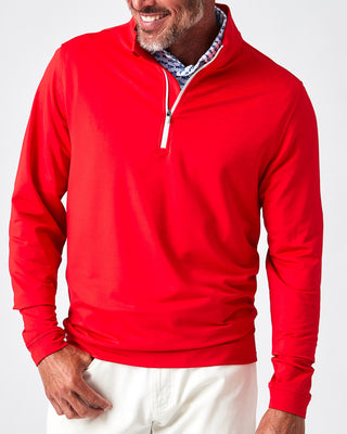 Winston Men's Quarter Zip Pullover - Red - Turtleson